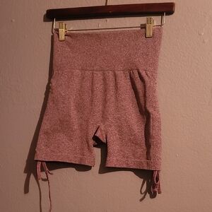 Women's Pink High-Waisted Shorts